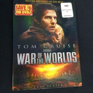 War of the worlds DVD Movie Action PG-13 Invading Aliens Tom Cruise New Jersey